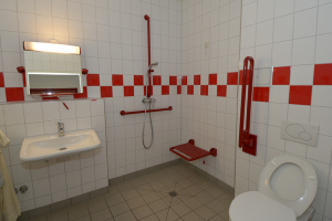 Behindertengerechtes Bad und WC